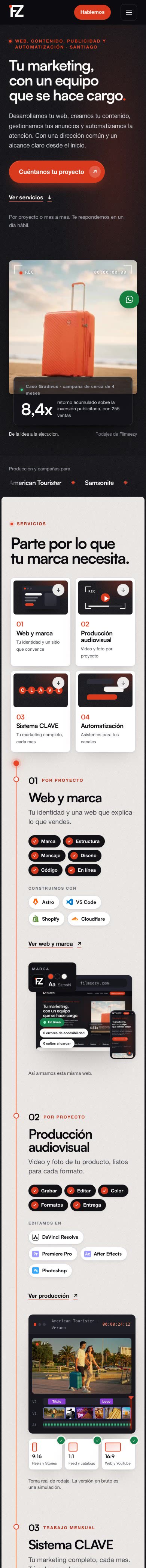 filmeezy.com en un teléfono